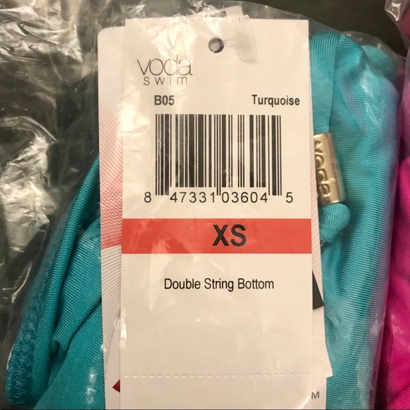 NWT Voda Swim Double String Bikini Bottom XS - Picture 4 of 5